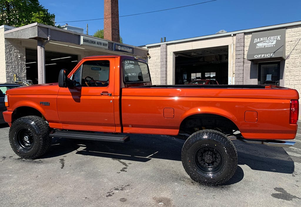 F350 after Painting | auto paint shop near me in Boston